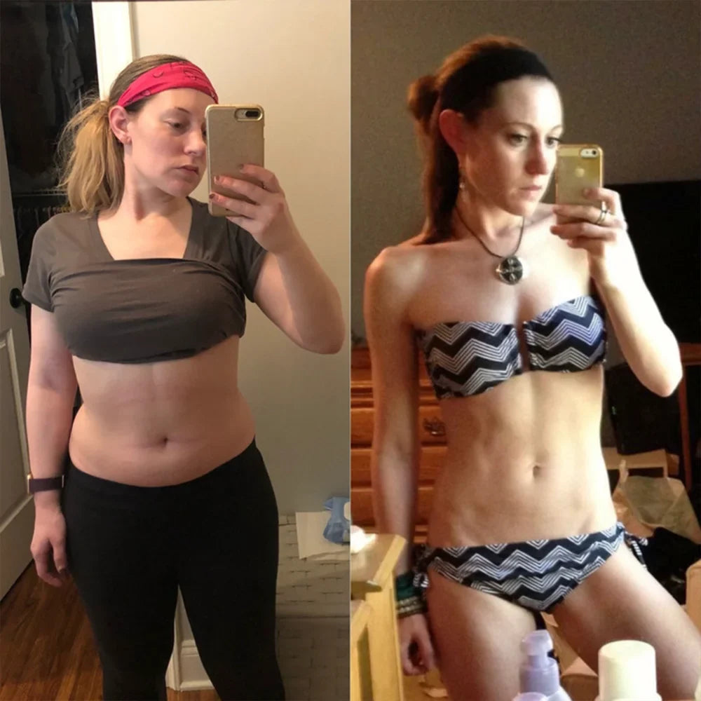 Laura before and after SkinnyFit Super Youth