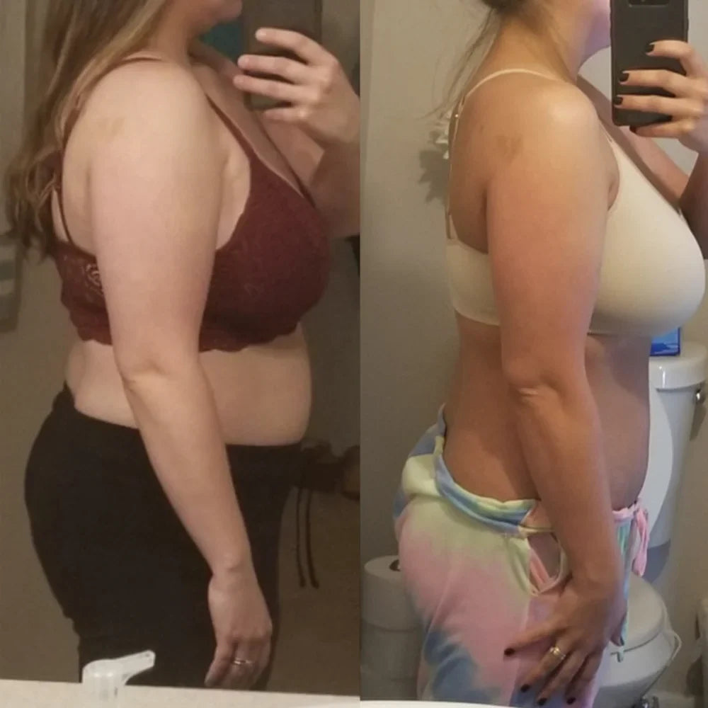 Taylor before and after SkinnyFit Super Youth
